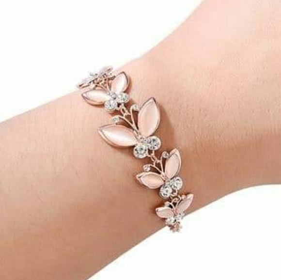 Rose Gold Butterfly Bracelet - Picture 1 of 1